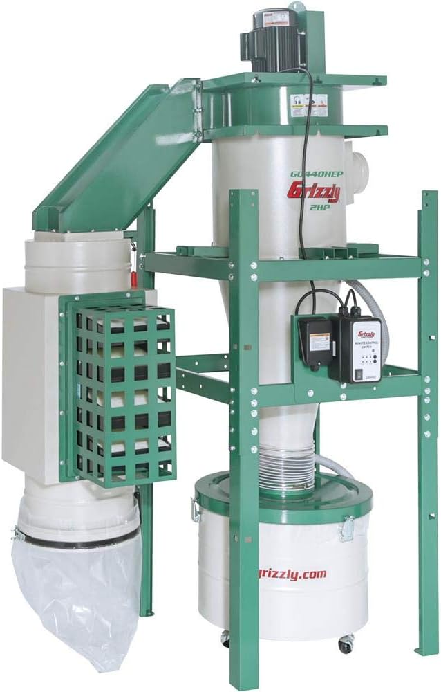 Grizzly 2 HP HEPA Cyclone Dust Collector - G0440HEP