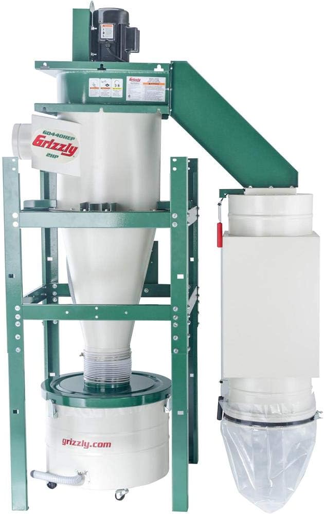 Grizzly 2 HP HEPA Cyclone Dust Collector - G0440HEP