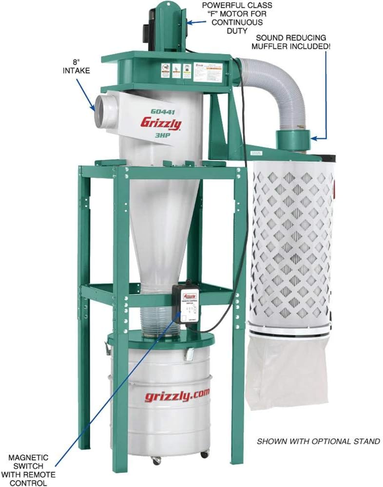 Grizzly 3HP Cyclone Dust Collector - G0441