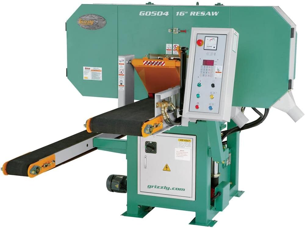 Grizzly 16" 3 Phase Horizontal Resaw Bandsaw - G0504