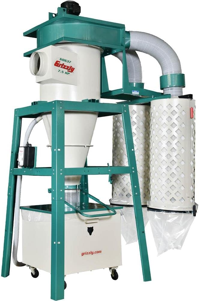 Grizzly 7.5HP 3PH Cyclone Dust Collector - G0637