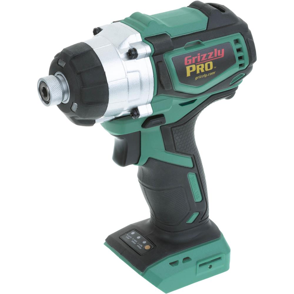 Grizzly PRO T30291 - 20V Brushless 1/4" Impact Driver