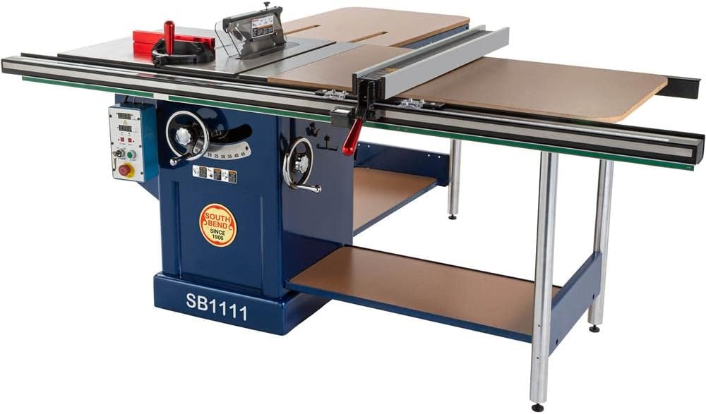 South Bend 10" 220V Table Saw With Extension Rails - SB1111