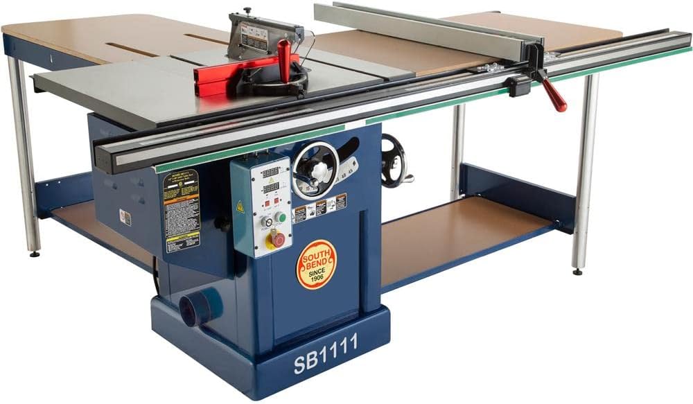 South Bend 10" 220V Table Saw With Extension Rails - SB1111