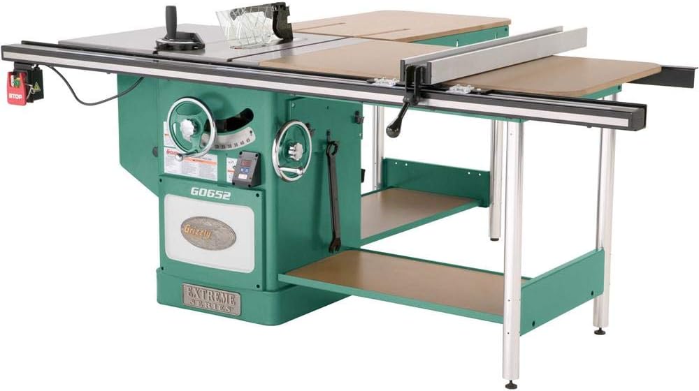 Grizzly 10" 3-Phase Heavy-Duty Cabinet Table Saw - G0652