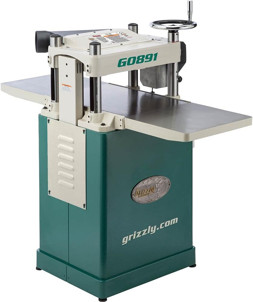 Grizzly 15" Fixed-Table Planer with Helical Cutterhead - G0891