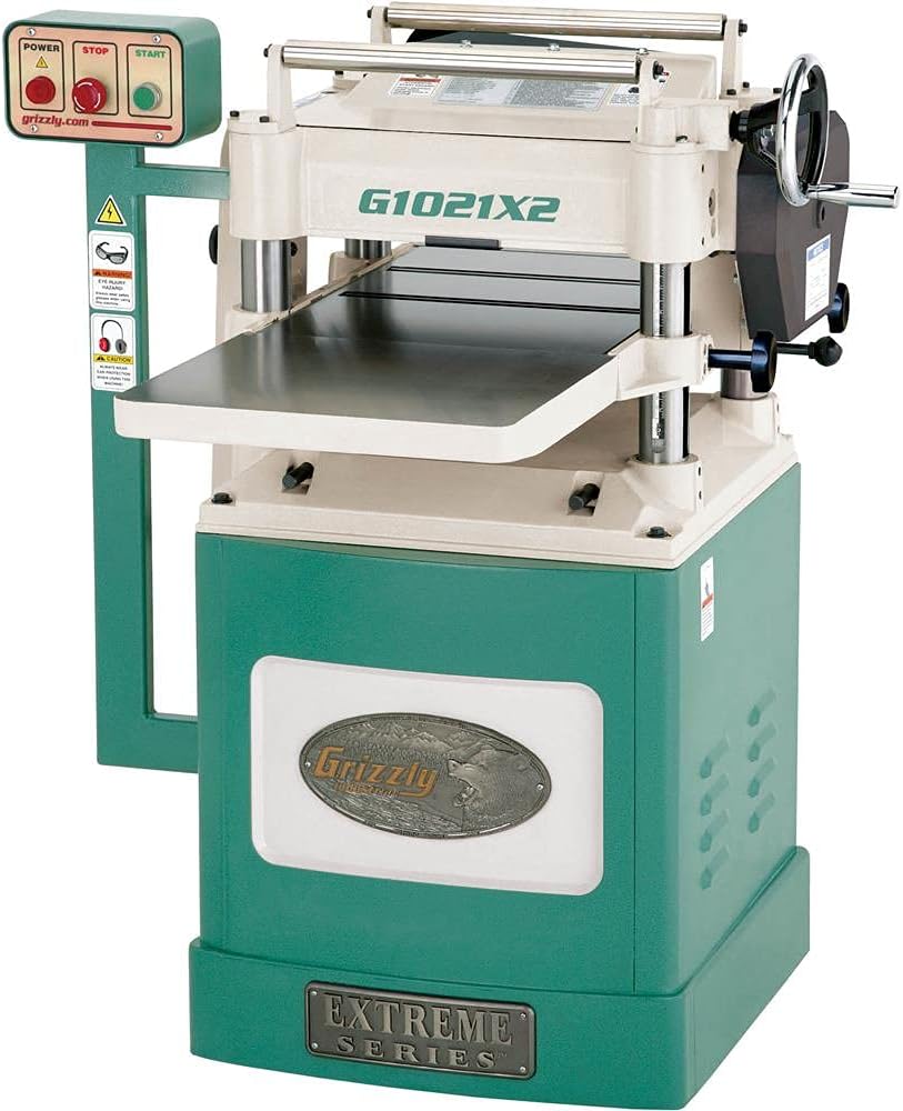 Grizzly 15" Extreme Series Planer w/ Helical Cutterhead - G1021X2