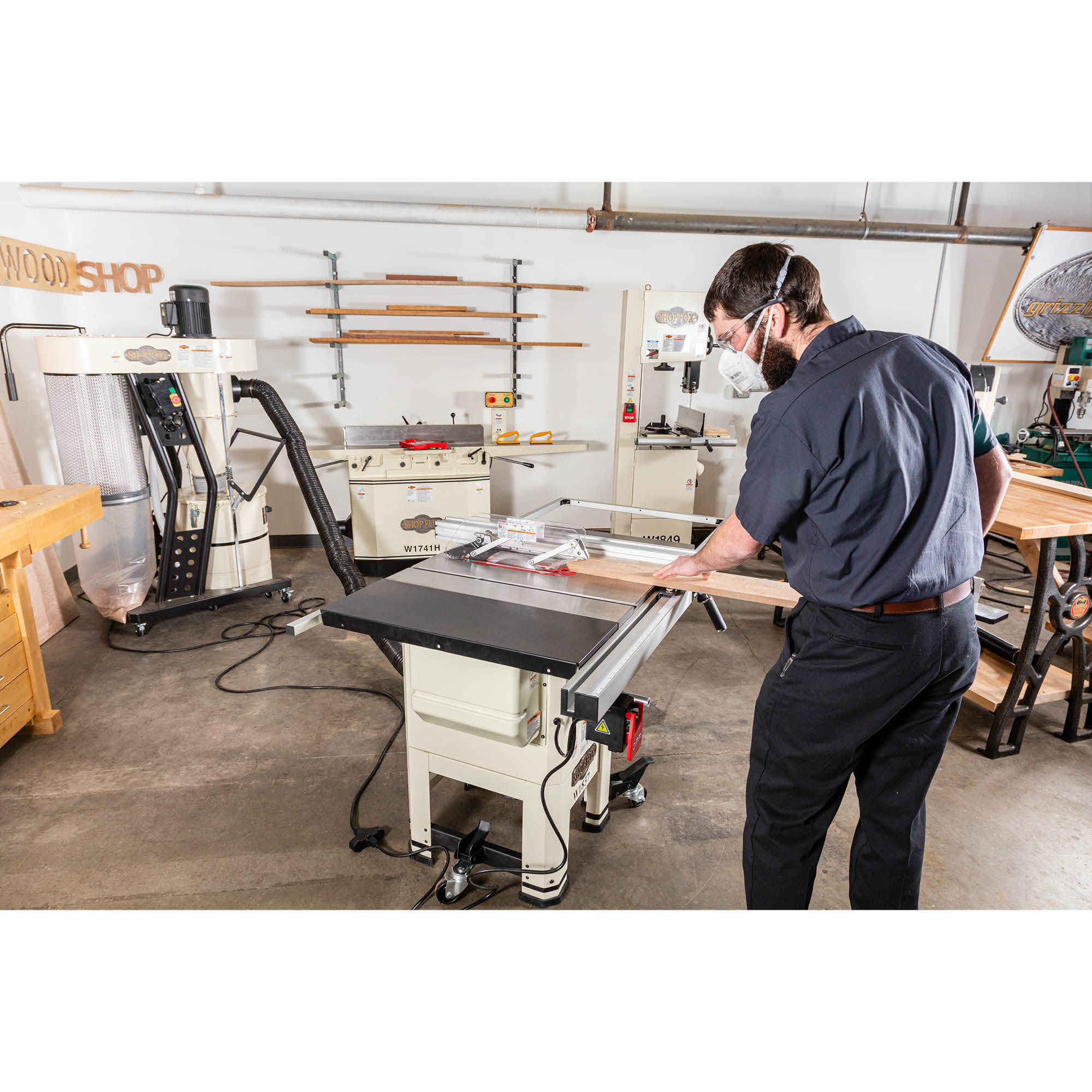 Shop Fox 10" Open Stand Hybrid Table Saw - W1837