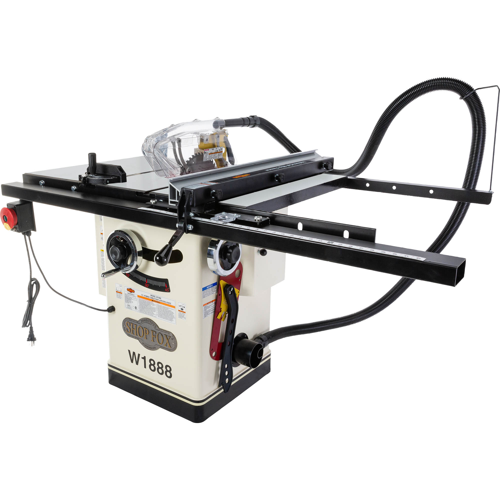 Shop Fox 10" Hybrid Table Saw - W1888