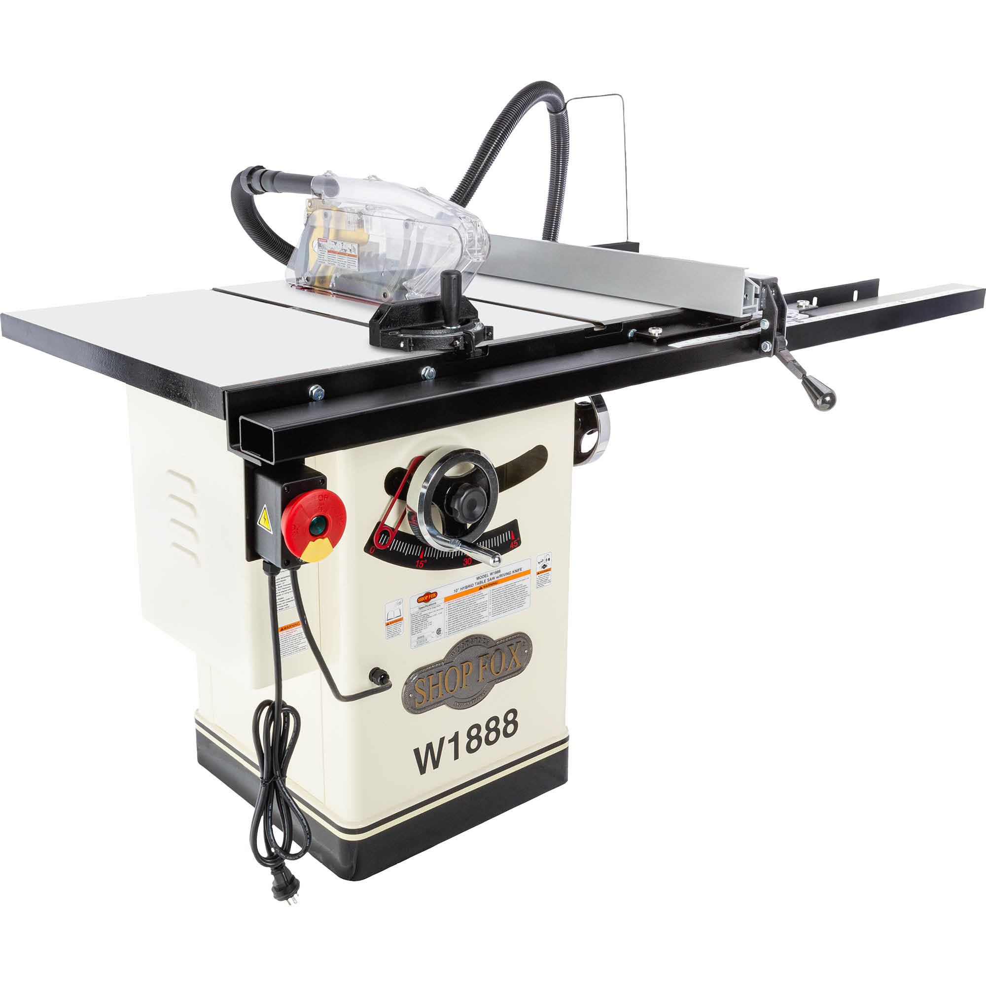 Shop Fox 10" Hybrid Table Saw - W1888